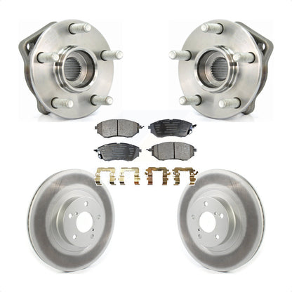 Hub Bearing Coat Brake Rotor Pads Front Kit For 09 Subaru Legacy 3.0 R with 3.0L