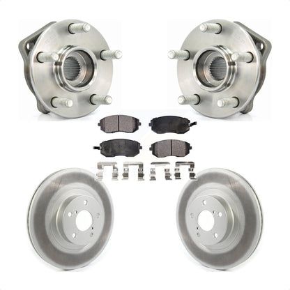 Hub Bearing Coat Brake Rotor Pad Front Kit For Subaru Outback Impreza Legacy WRX