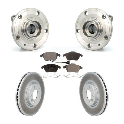 Hub Bearing Assembly Coated Disc Brake Rotor And Pad Front Kit For Volkswagen CC
