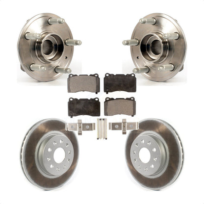Hub Bearing Coat Brake Rotor Pad Front Kit For Cadillac CTS With Brembo Calipers