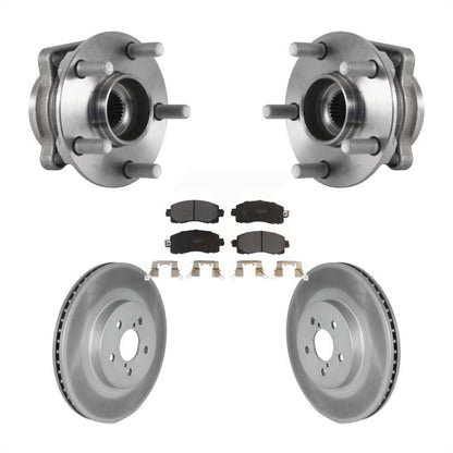 Hub Bearing Assembly Coat Brake Rotor Pad Front Kit For Subaru Crosstrek Impreza