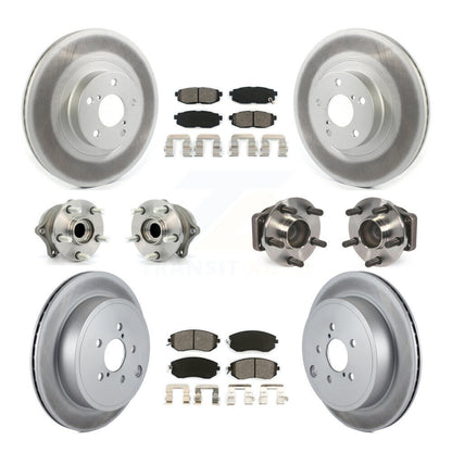 Hub Bearing Coat Brake Rotor Pads Front Rear Kit (10Pc) For Toyota 86 Subaru BRZ