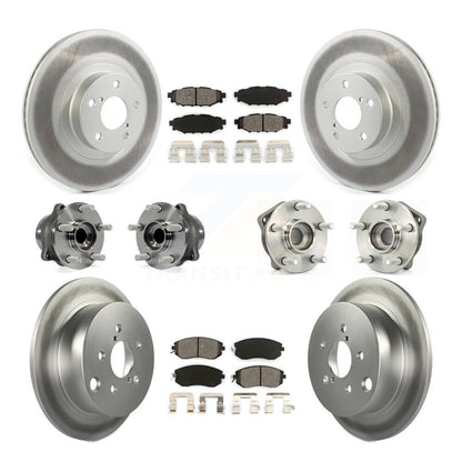 Bearing Coated Brake Rotor And Pad Front Rear Kit (10Pc) For Subaru XV Crosstrek