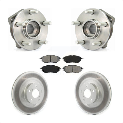 Hub Bearing Coat Brake Rotor Pads Front Kit For 09 Subaru Legacy 3.0 R with 3.0L