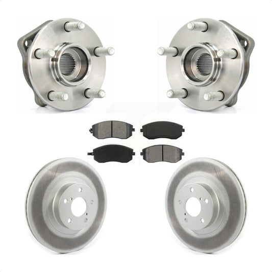 Hub Bearing Coat Brake Rotor Pad Front Kit For Subaru Outback Impreza Legacy WRX