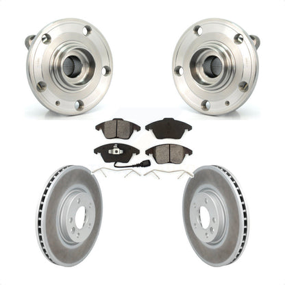 Hub Bearing Assembly Coated Disc Brake Rotor And Pad Front Kit For Volkswagen CC