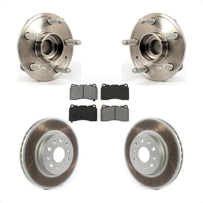 Hub Bearing Coat Brake Rotor Pad Front Kit For Cadillac CTS With Brembo Calipers