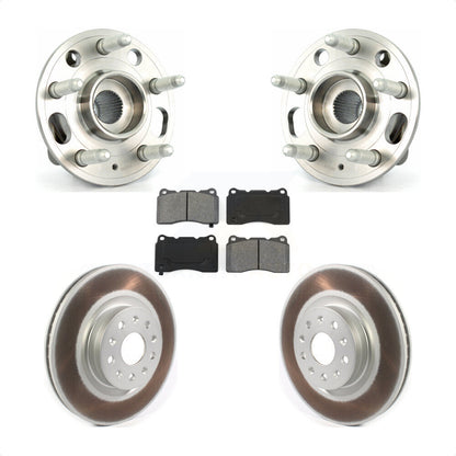 Hub Bearing Assembly Coated Disc Brake Rotor And Pads Front Kit For Cadillac CTS