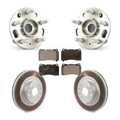 Hub Bearing Assembly Coated Disc Brake Rotor And Pads Front Kit For Cadillac CTS
