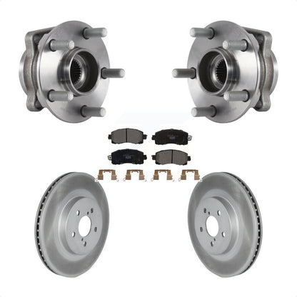 Hub Bearing Assembly Coat Brake Rotor Pad Front Kit For Subaru Crosstrek Impreza