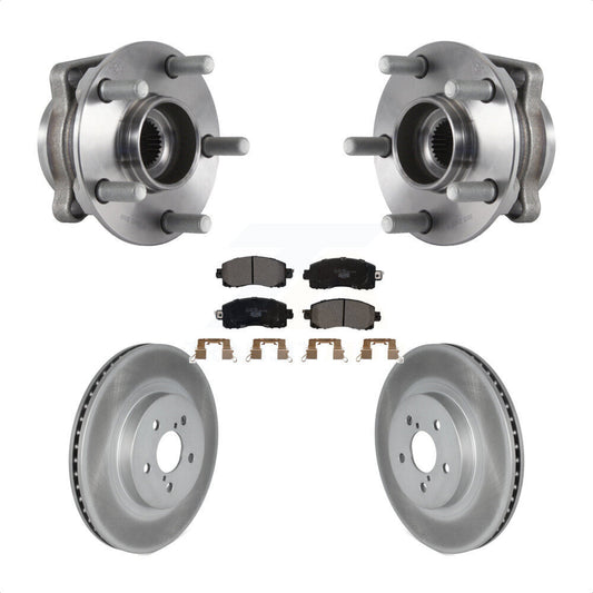 Hub Bearing Assembly Coat Brake Rotor Pad Front Kit For Subaru Crosstrek Impreza