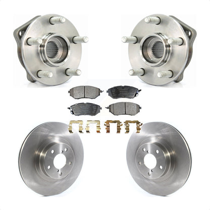 Hub Bearing Brake Rotor And Pad Front Kit For 2009 Subaru Legacy 3.0 R with 3.0L