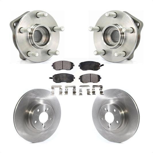 Hub Bearing Brake Rotor Pad Front Kit For Subaru Outback Impreza Legacy Forester