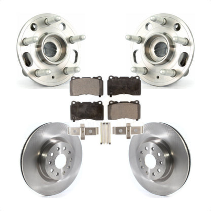 Hub Bearing Brake Rotor & Pad Front Kit For Cadillac CTS With 18" Factory Wheels