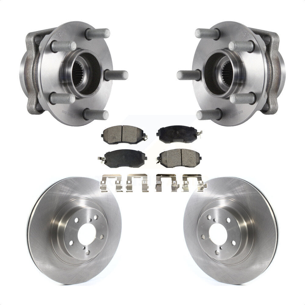 Hub Bearing Assembly Brake Rotor Pads Front Kit For Subaru Forester Crosstrek XV