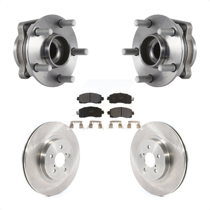 Hub Bearing Assembly Disc Brake Rotor Pad Front Kit For Subaru Crosstrek Impreza