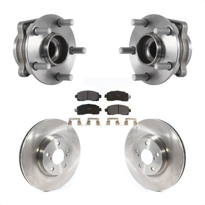 Hub Bearing Assembly Disc Brake Rotors And Pads Front Kit For Subaru Impreza