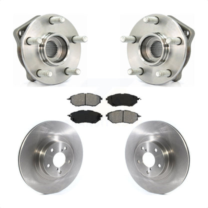 Hub Bearing Brake Rotor And Pad Front Kit For 2009 Subaru Legacy 3.0 R with 3.0L