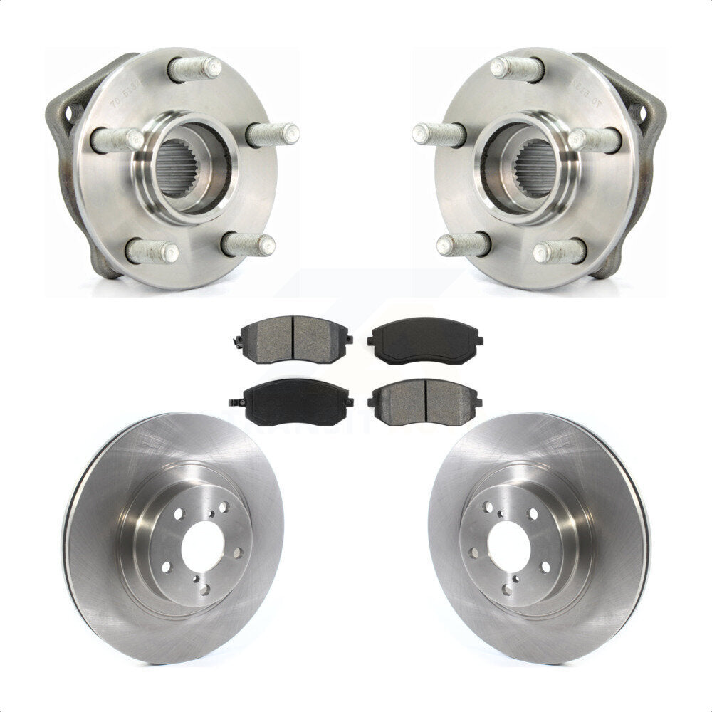 Hub Bearing Brake Rotor Pad Front Kit For Subaru Outback Impreza Legacy Forester