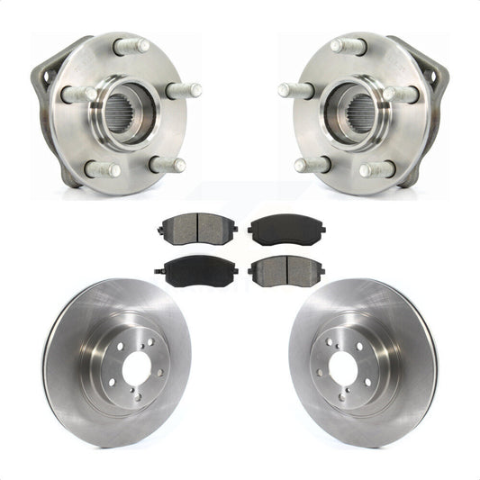 Hub Bearing Brake Rotor Pad Front Kit For Subaru Outback Impreza Legacy Forester