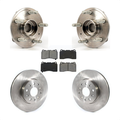 Hub Bearing Brake Rotor Pad Front Kit For 2014 Cadillac CTS With Brembo Calipers