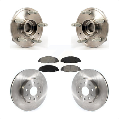 Hub Bearing Brake Rotor Pad Front Kit For Cadillac CTS Without Heavy Duty Brakes