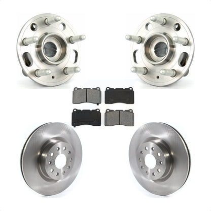 Hub Bearing Brake Rotor & Pad Front Kit For Cadillac CTS With 18" Factory Wheels