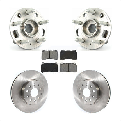 Hub Bearing Assembly Disc Brake Rotors And Pads Front Kit For Cadillac CTS