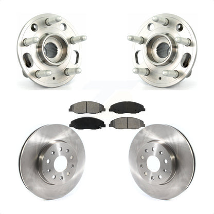 Hub Bearing Brake Rotor Pad Front Kit For Cadillac CTS Without Heavy Duty Brakes