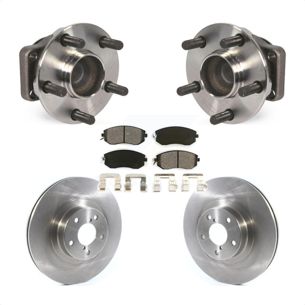 Hub Bearing Disc Brake Rotor & Pad Front Kit For Scion FR-S Subaru BRZ Toyota 86