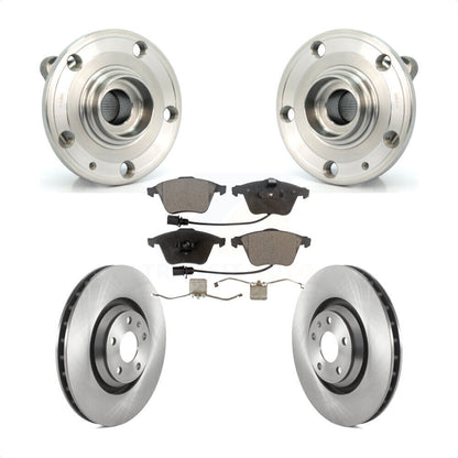 Hub Bearing Assembly Disc Brake Rotor And Pads Front Kit For Audi TT Quattro TTS
