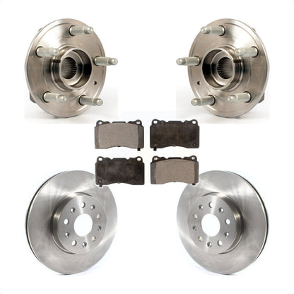 Hub Bearing Brake Rotor Pad Front Kit For 2014 Cadillac CTS With Brembo Calipers