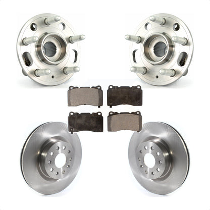 Hub Bearing Brake Rotor & Pad Front Kit For Cadillac CTS With 18" Factory Wheels
