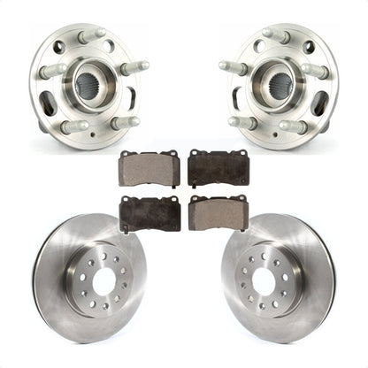 Hub Bearing Assembly Disc Brake Rotor And Ceramic Pad Front Kit For Cadillac CTS