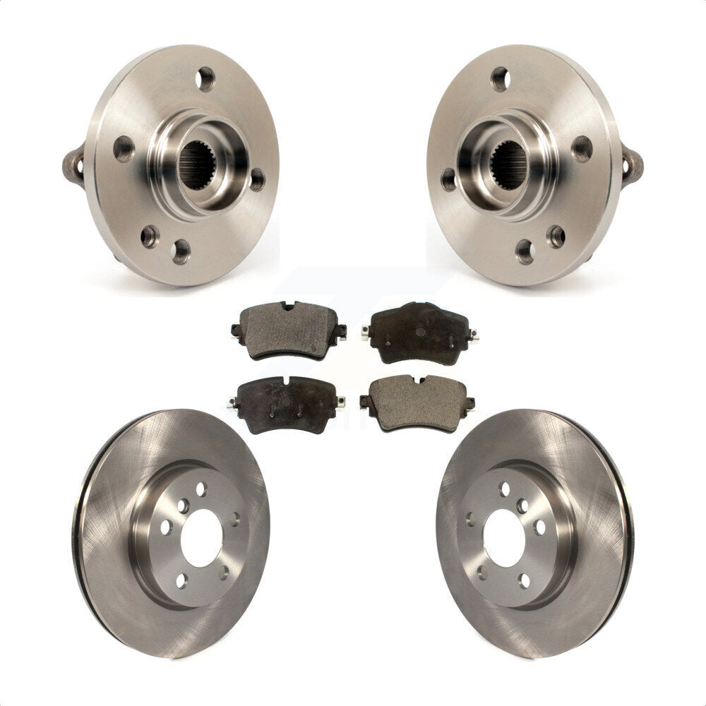 Hub Bearing Assembly Disc Brake Rotor & Pads Front Kit For 2015 Mini Cooper 1.6L
