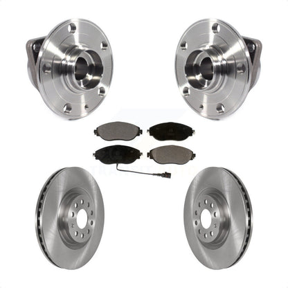 Hub Bearing Brake Rotor Pads Front Kit For Volkswagen Tiguan Jetta Audi Q3 GTI R