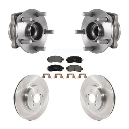 Hub Bearing Assembly Disc Brake Rotor Pad Front Kit For Subaru Crosstrek Impreza