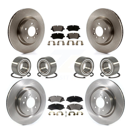 Bearing Disc Brake Rotor & Pads Front Rear Kit (10Pc) For Land Rover Range Sport