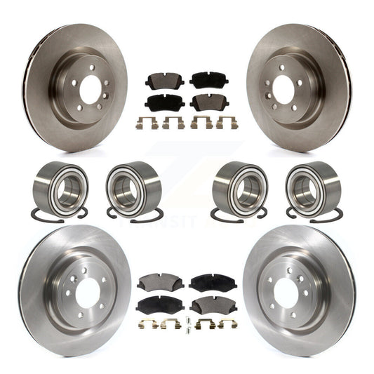 Bearing Disc Brake Rotor & Pads Front Rear Kit (10Pc) For Land Rover Range Sport