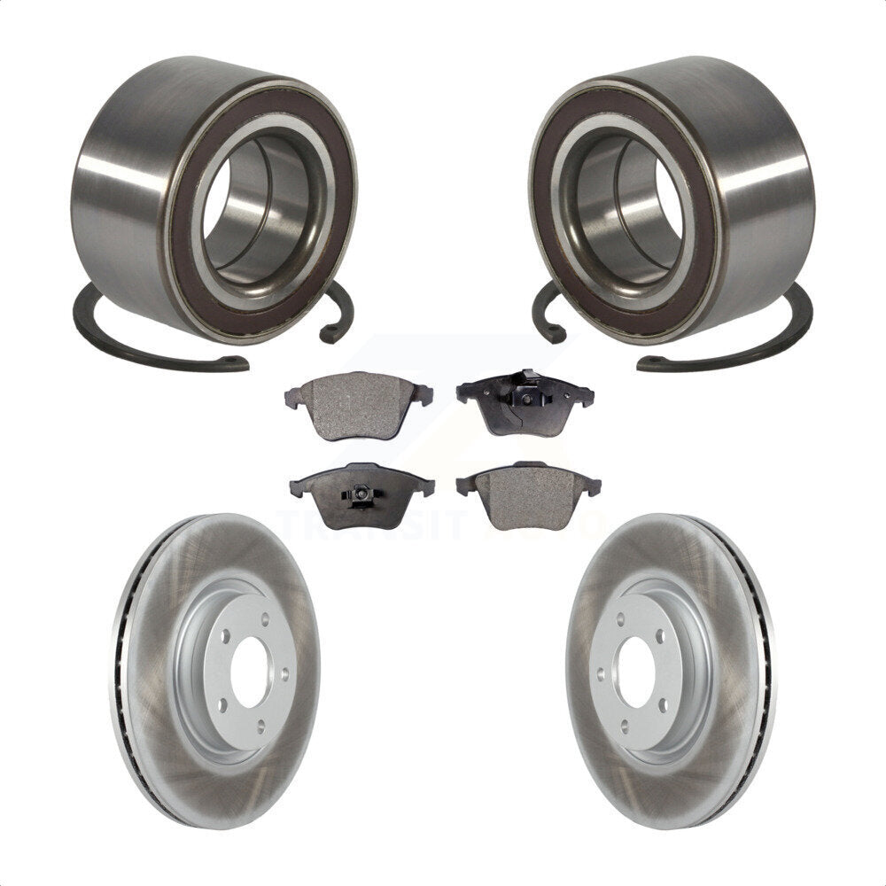 Wheel Bearing Coated Disc Brake Rotors And Pads Front Kit For Mazda 3