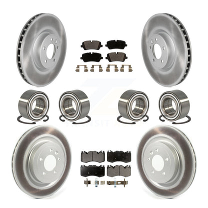 Bearing Coated Brake Rotor Pads Front Rear Kit (10Pc) For Land Rover Range Sport