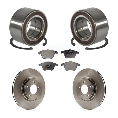 Wheel Bearing Disc Brake Rotors And Semi-Metallic Pads Front Kit For Mazda 3