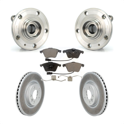 Hub Bearing Assembly Coated Disc Brake Rotor And Pad Front Kit For Volkswagen CC