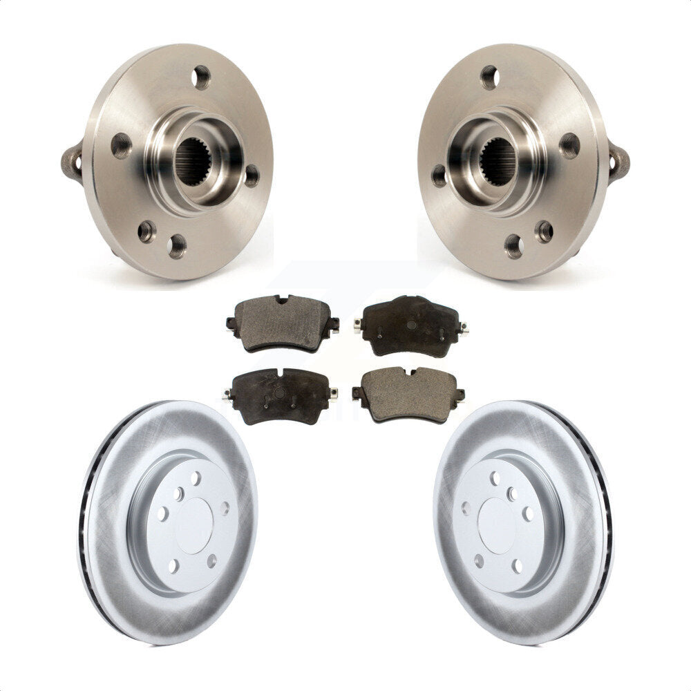 Hub Bearing Assembly Coated Brake Rotor Pads Front Kit For 2015 Mini Cooper 1.6L