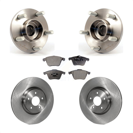 Hub Bearing Assembly Disc Brake Rotors And Pads Front Kit For Volvo S40 V50 C70