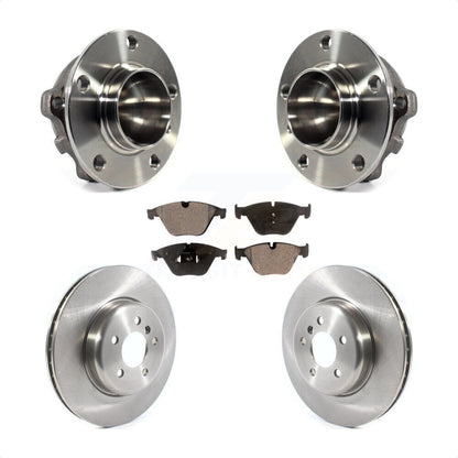 Hub Bearing Brake Rotor Pads Front Kit For BMW 535i 640i Gran Coupe ActiveHybrid