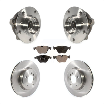 Hub Bearing Brake Rotor & Pad Front Kit For BMW 535i xDrive 535d 640i Gran Coupe