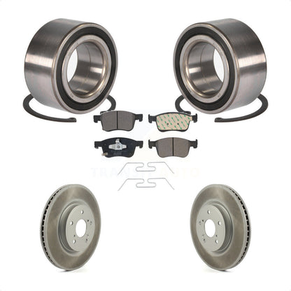 Wheel Bearing Coated Disc Brake Rotor And Ceramic Pad Front Kit For Honda Accord