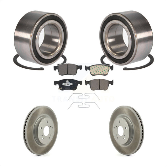 Wheel Bearing Coated Disc Brake Rotor And Ceramic Pad Front Kit For Honda Accord