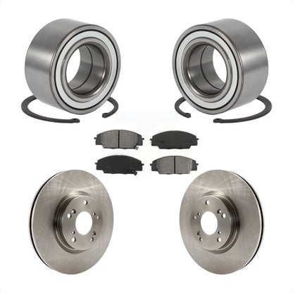 Wheel Bearing Disc Brake Rotor And Pads Front Kit For 2002-2006 Acura RSX Type-S